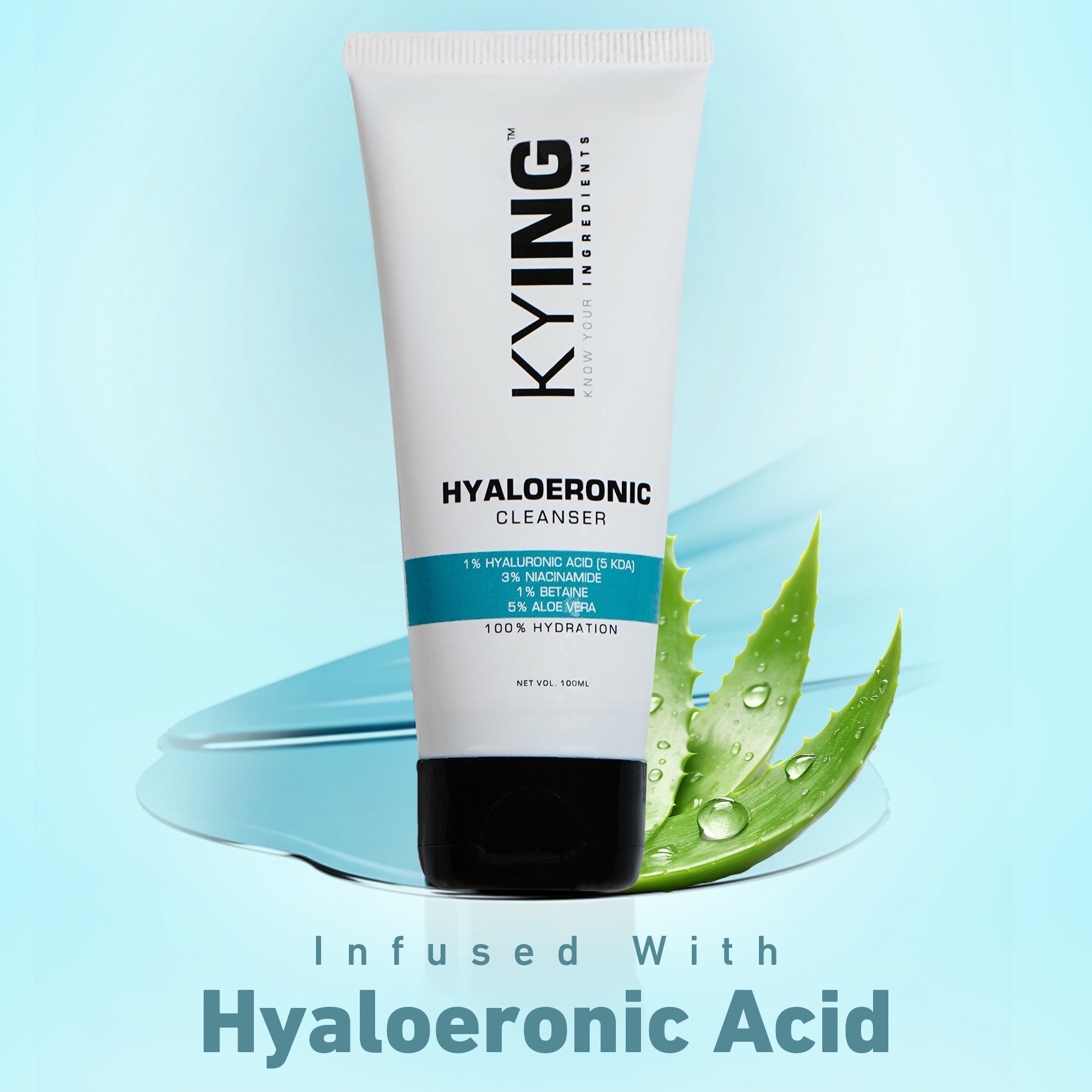 KYING® Hyaloeronic Face Cleanser, 100ml