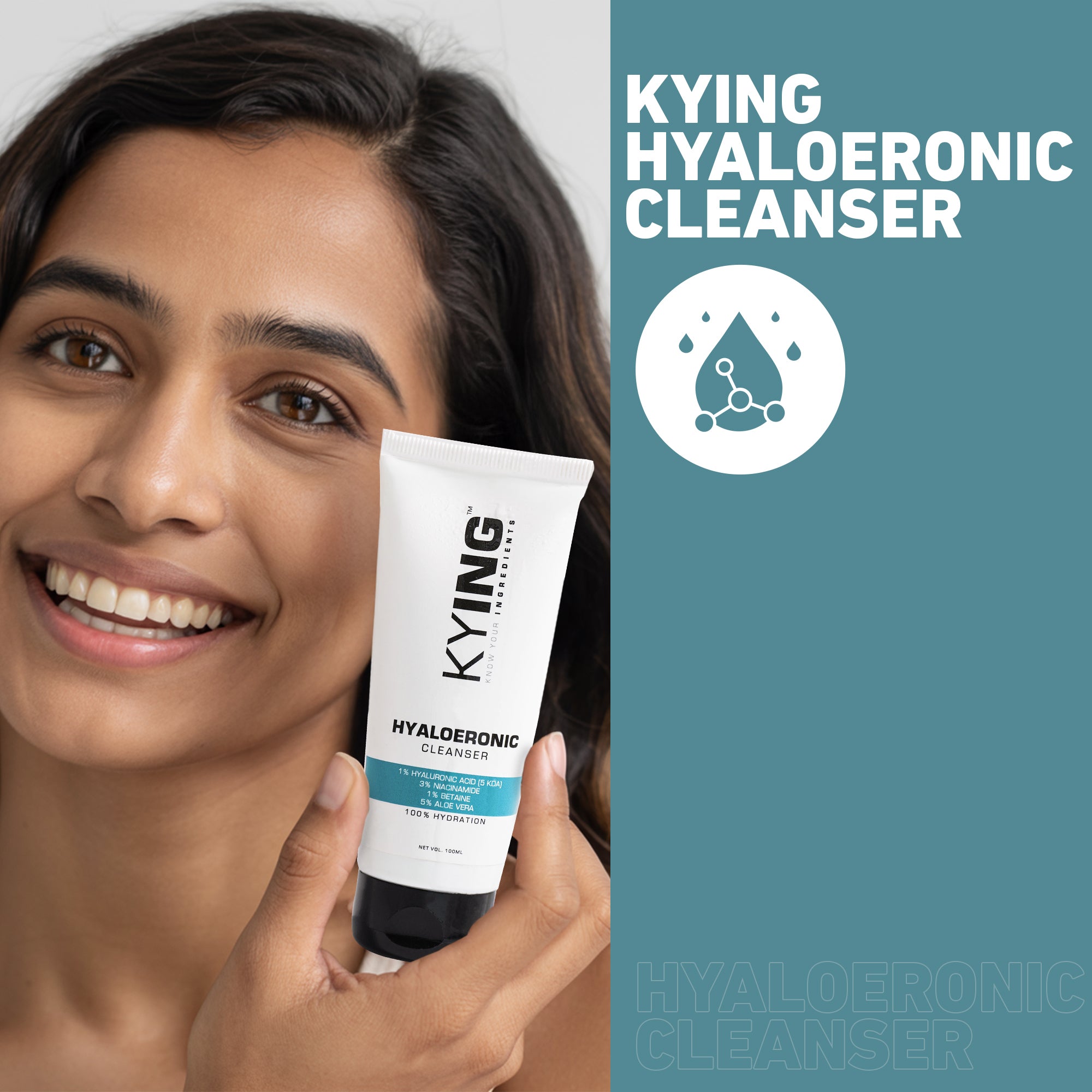 KYING's Hyaloeronic Face Cleanser, 100ml