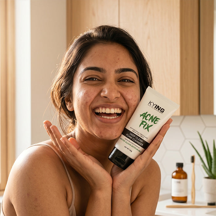 KYING® Acne Fix Face Cleanser | Helps To Fix Acne & Pimple | Deep Cleansing Face Wash - (100 ml)