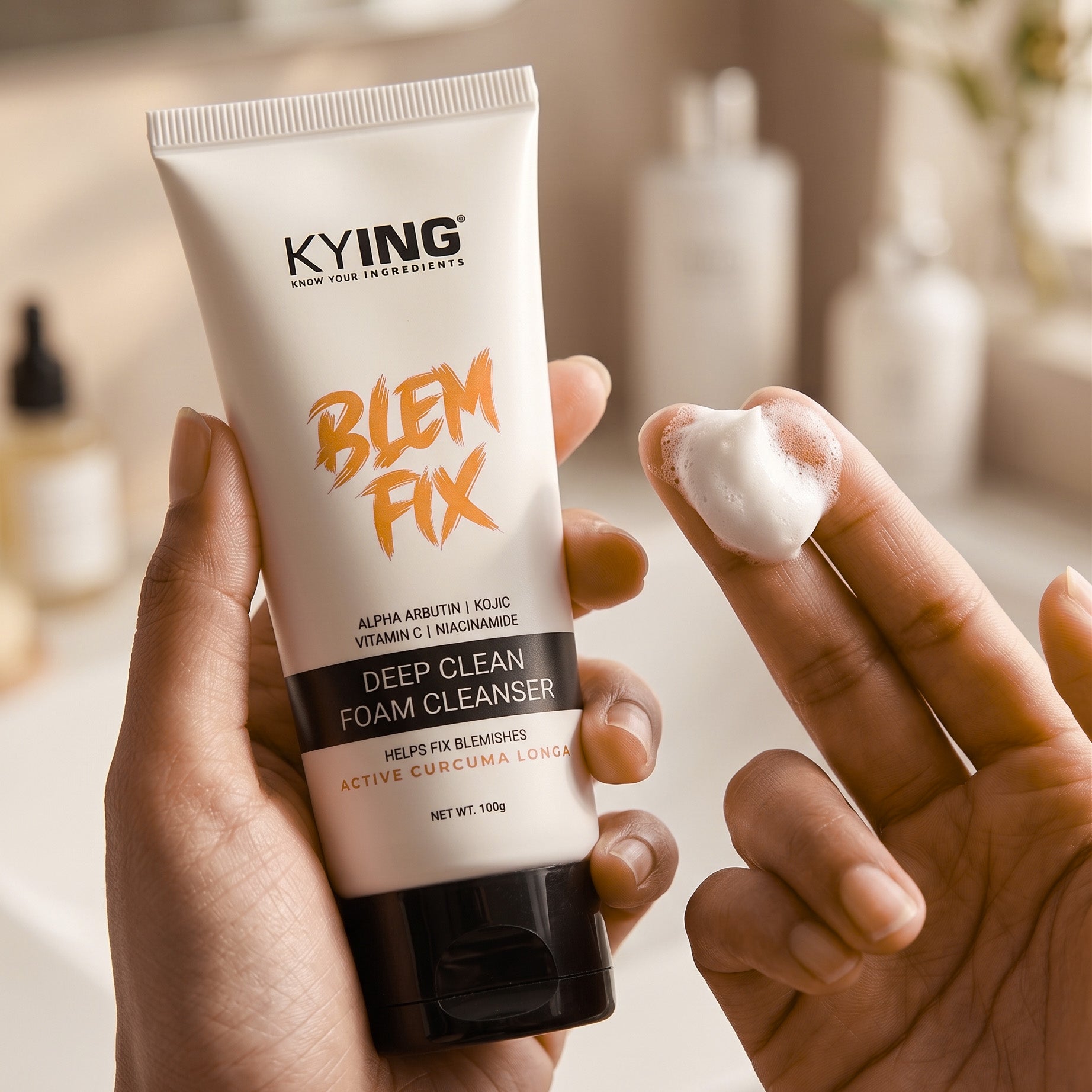KYING® BlemFix Face Cleanser | Removes Blemishes & Dark Spots | Deep Cleansing Face Wash