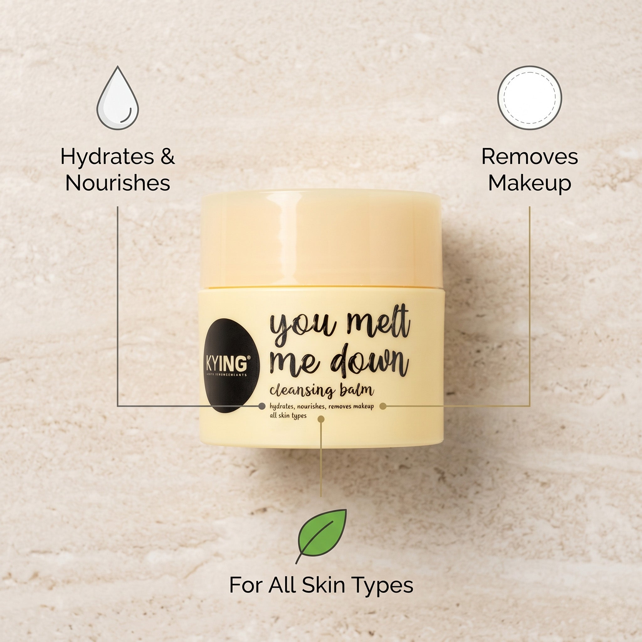 KYING® “You Melt Me Down”, Cleansing Balm for Make Up Removal & Build Up Cleansing – 50g