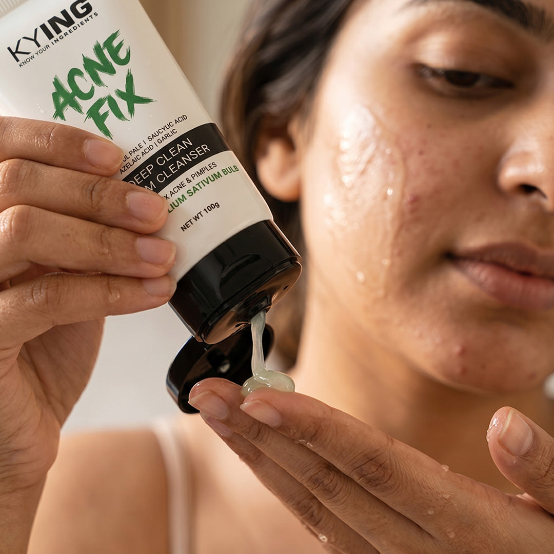 KYING® Acne Fix Face Cleanser | Helps To Fix Acne & Pimple | Deep Cleansing Face Wash - (100 ml)
