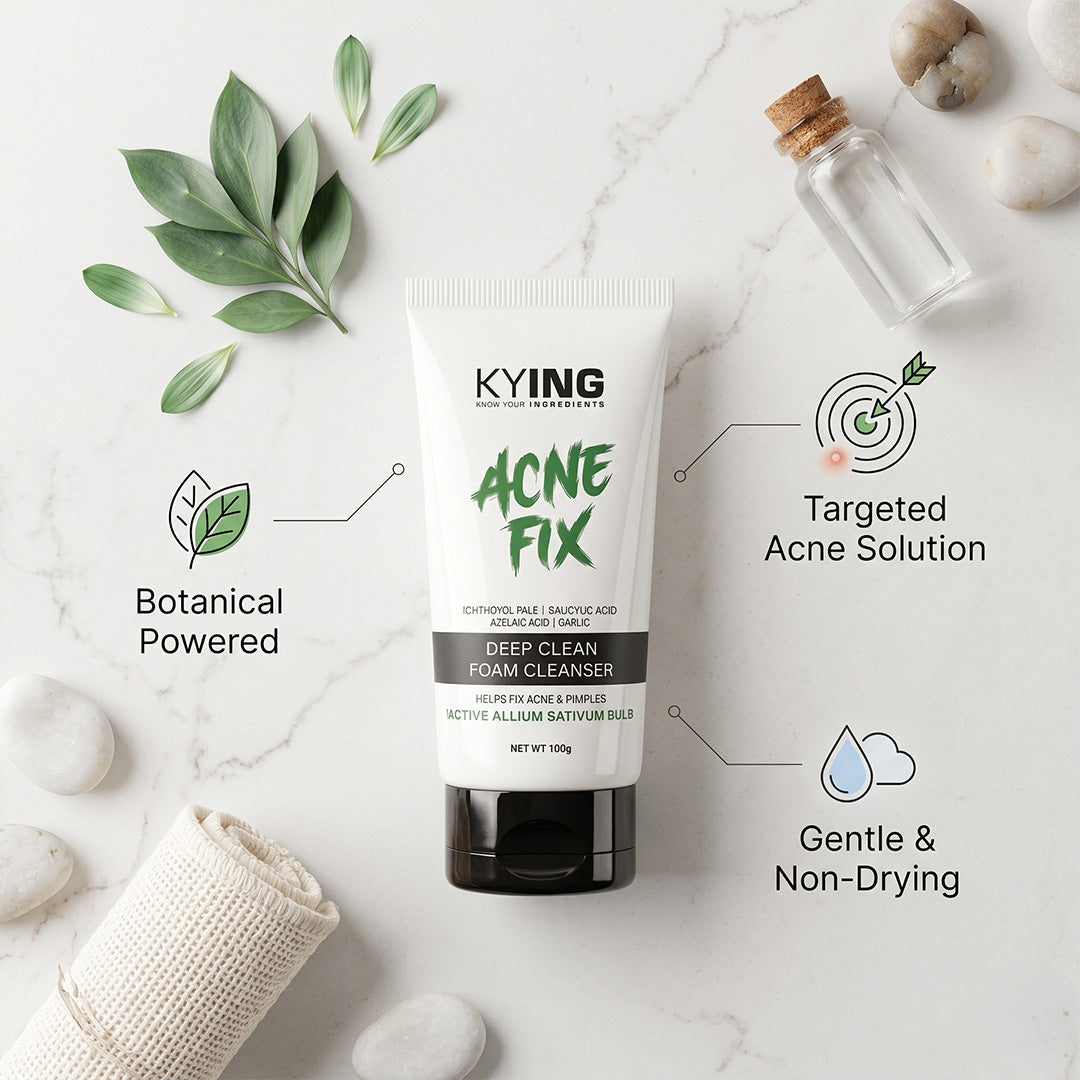 KYING® Acne Fix Face Cleanser | Helps To Fix Acne & Pimple | Deep Cleansing Face Wash - (100 ml)