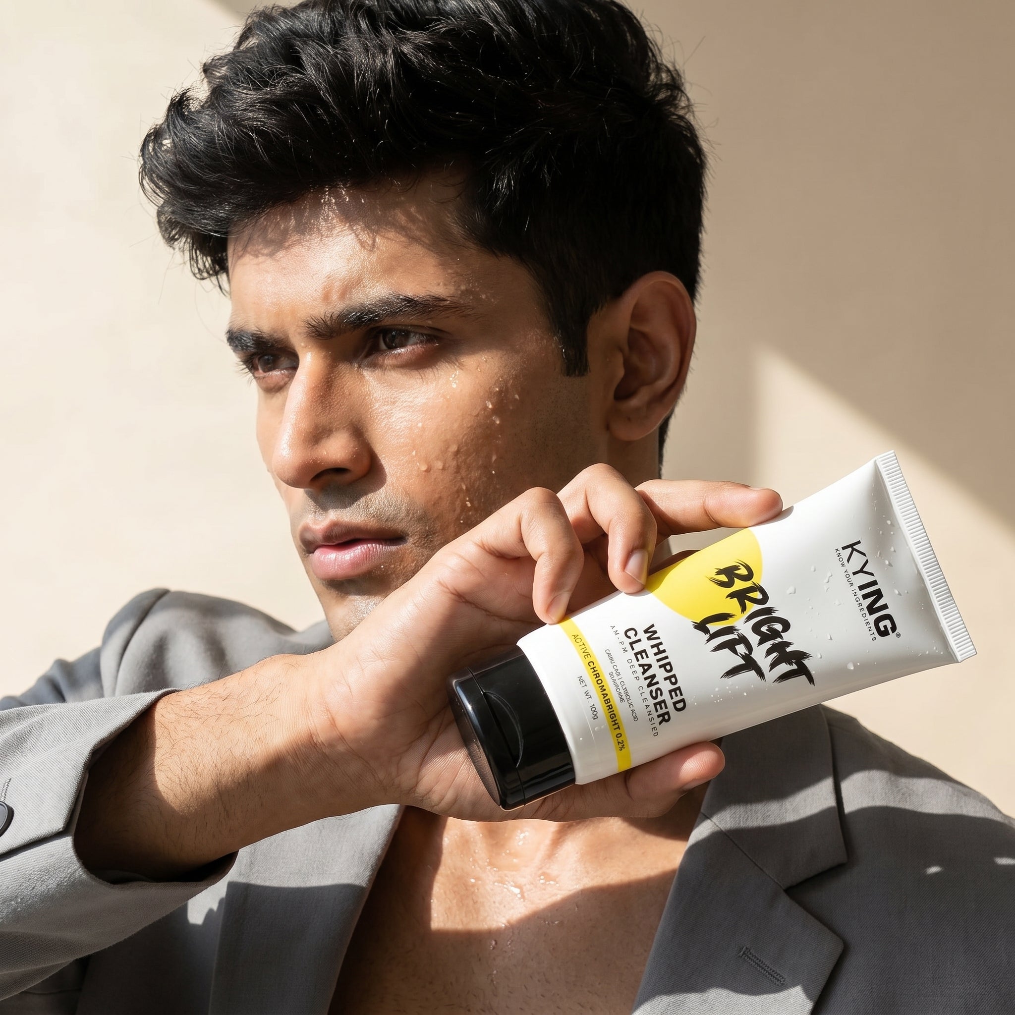 KYING® Bright Lift Whipped Cleanser | Enriched with CHROMABRIGHT | Deep Cleansing Face Wash (100 ml)