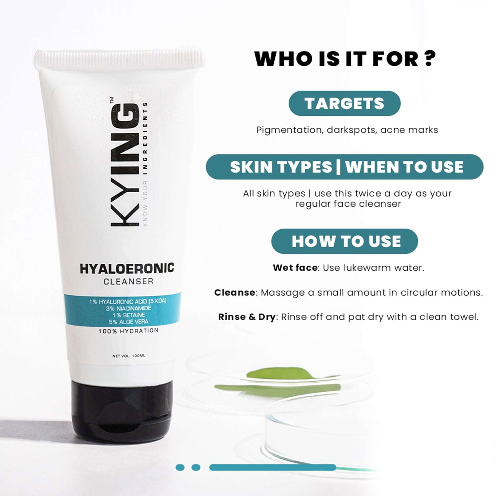 #Kying #knowyouringredients #hyaluronicacid #cleanser #facewash #kyingcleanser #kyingmoisturizer #kyingserum #koreaserum #koreanbeuty #hyaluronic