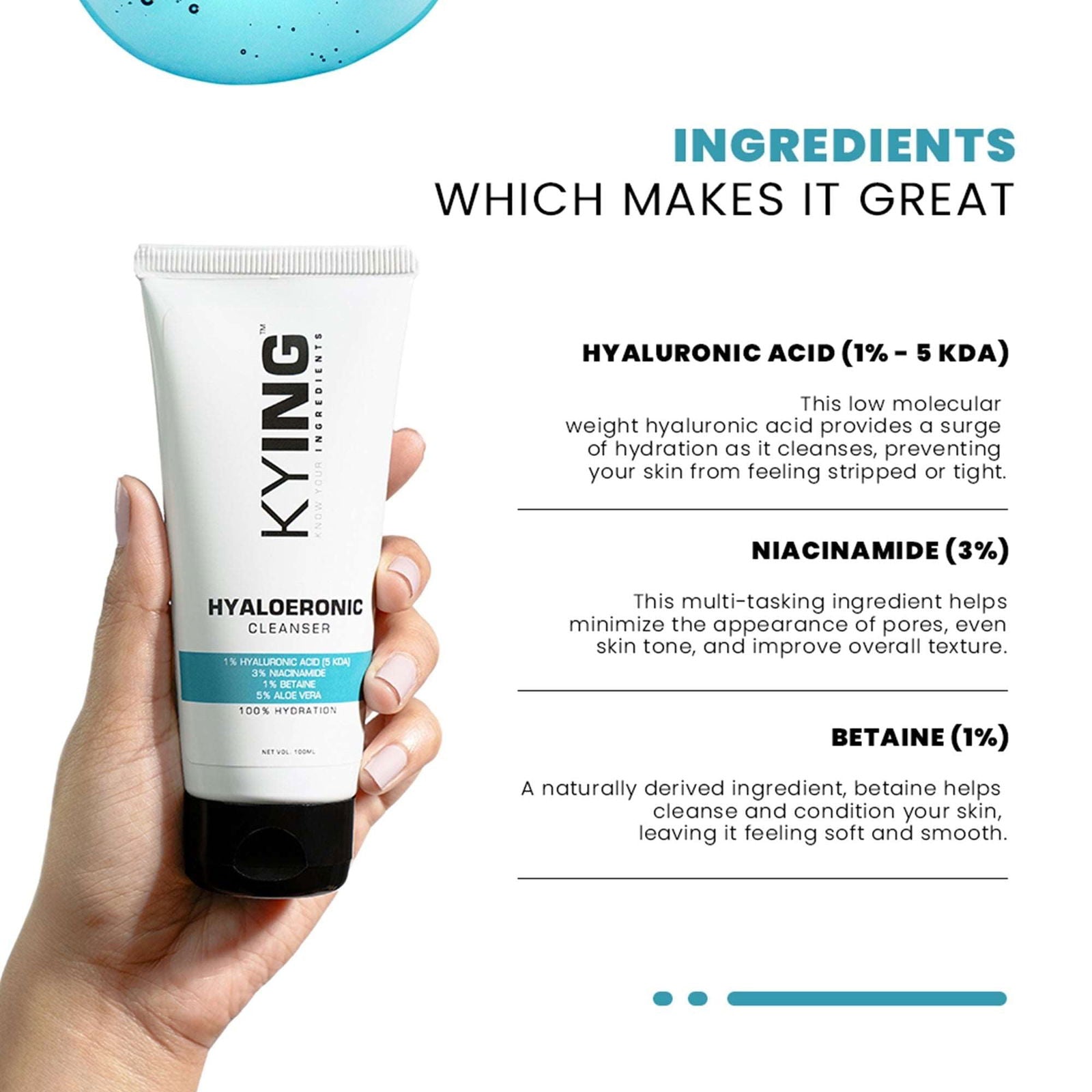 #Kying #knowyouringredients #hyaluronicacid #cleanser #facewash #kyingcleanser #kyingmoisturizer #kyingserum #koreaserum #koreanbeuty #hyaluronic